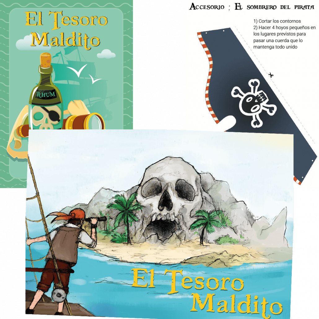 Escape Room PIRATA - El Tesoro Maldito - Escape Kit niños