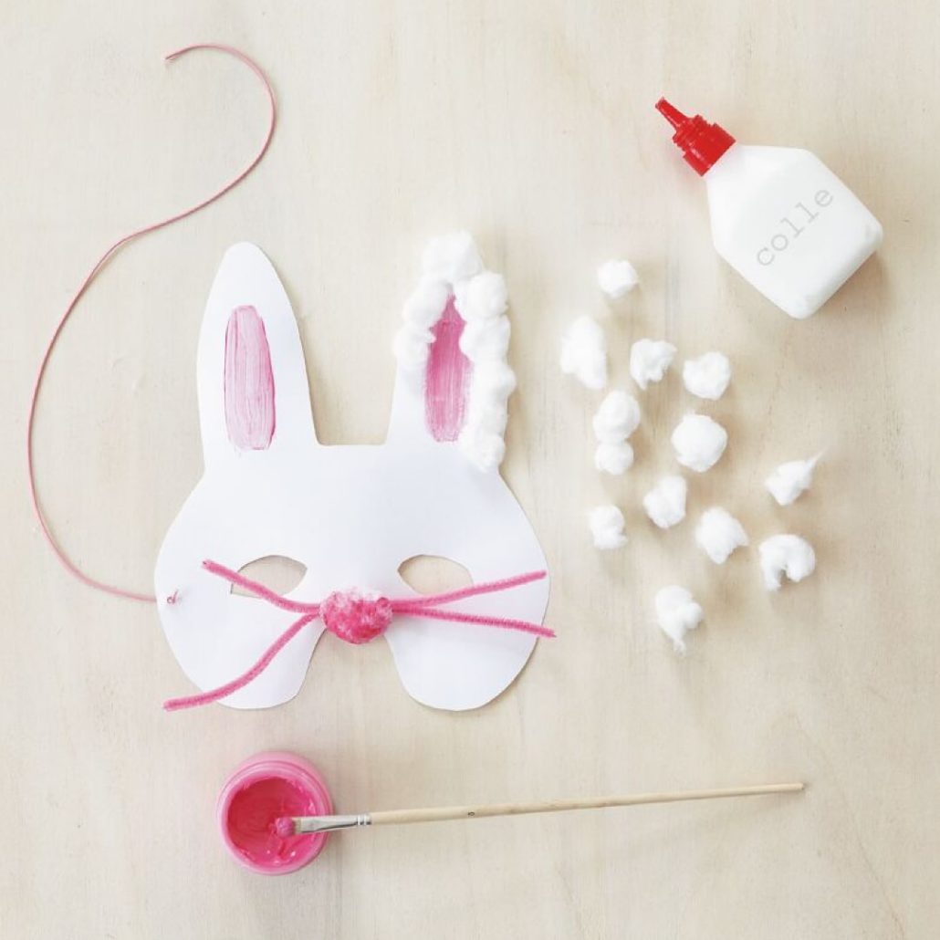 Masque Coton Lapin DIY Enfant Escape Room