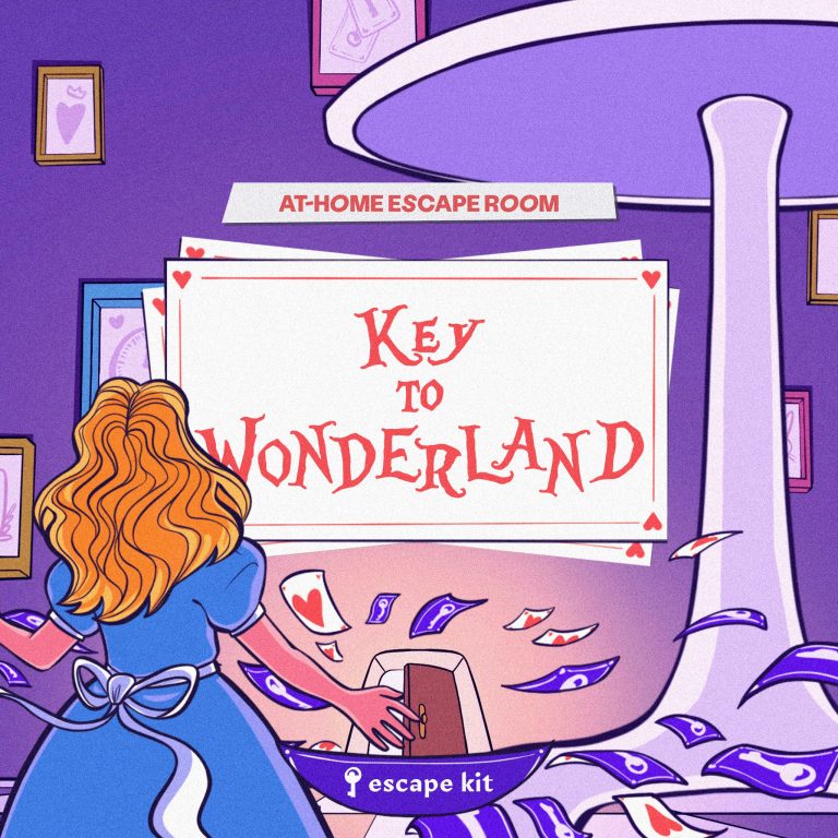 Key to Wonderland printable escape room kit