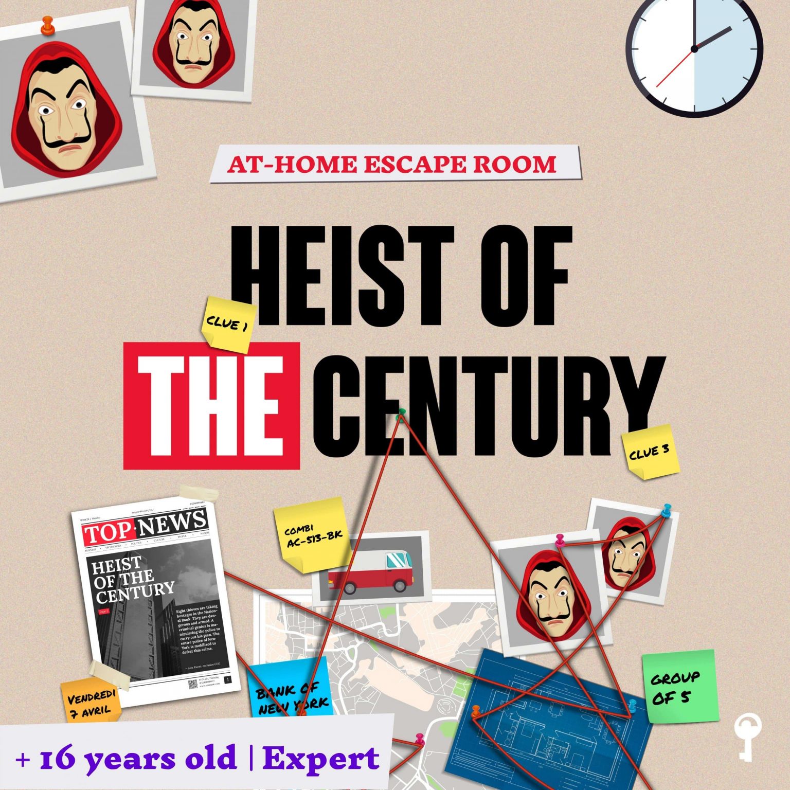 Athome Escape Room Money Heist Escape Room for adults