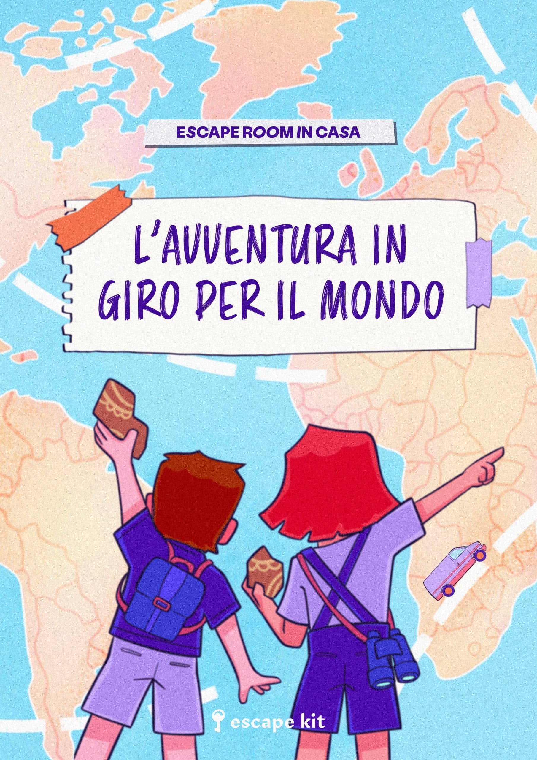 L'avventura in giro per il mondo — kit caccia al tesoro stampabile per bambini