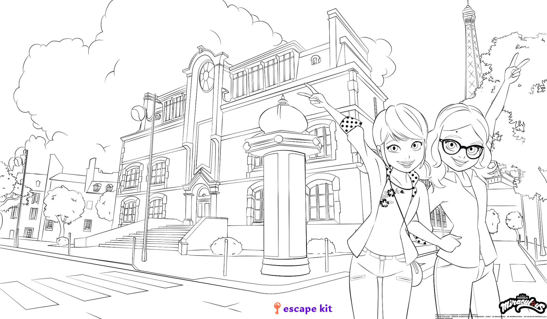 Coloriages GRATUITS à impirmer thème MIRACULOUS