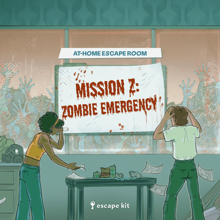 Mission Z: Zombie Emergency printable escape room kit