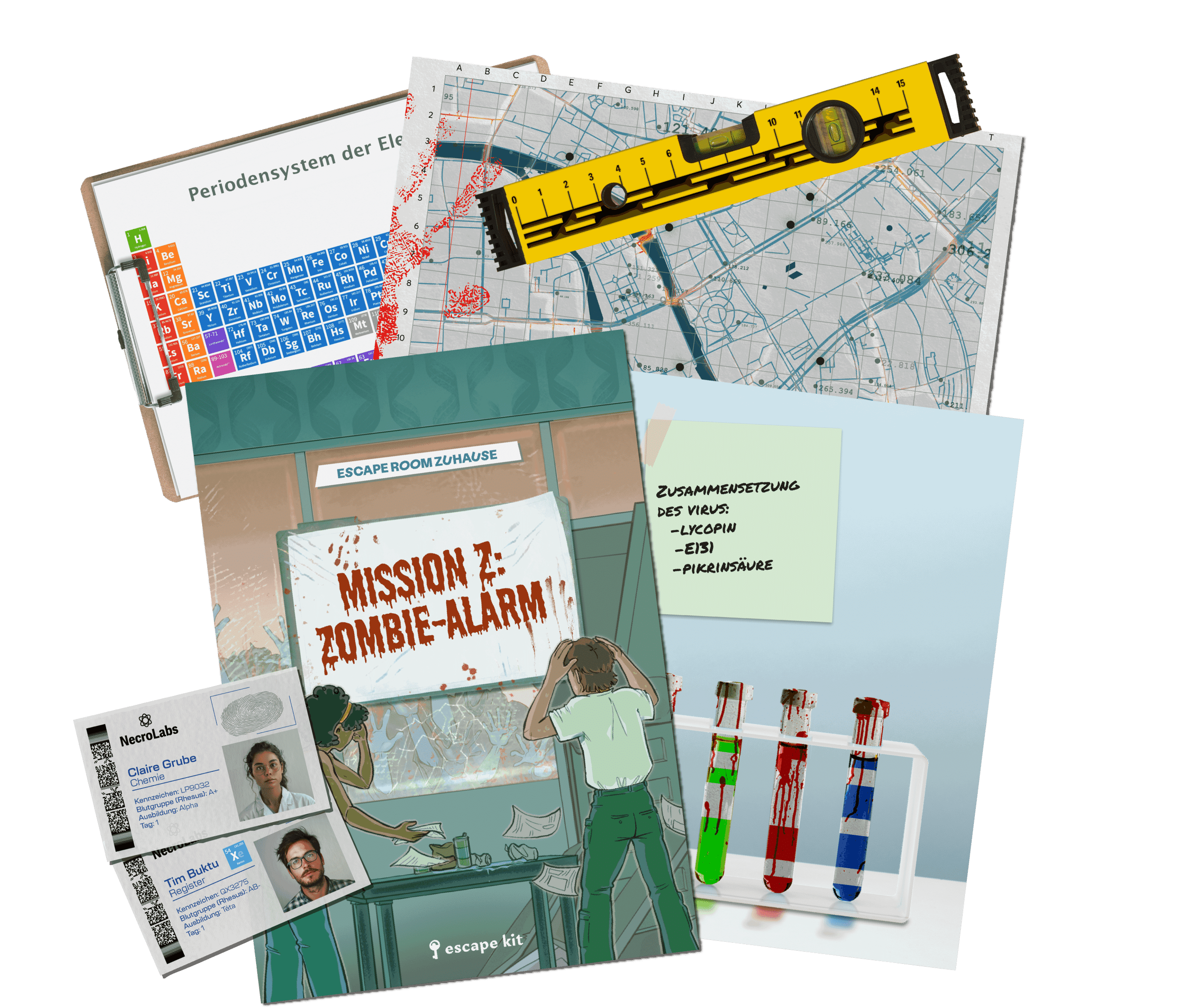 ZOMBIE ESCAPE ROOM_ESCAPE KIT