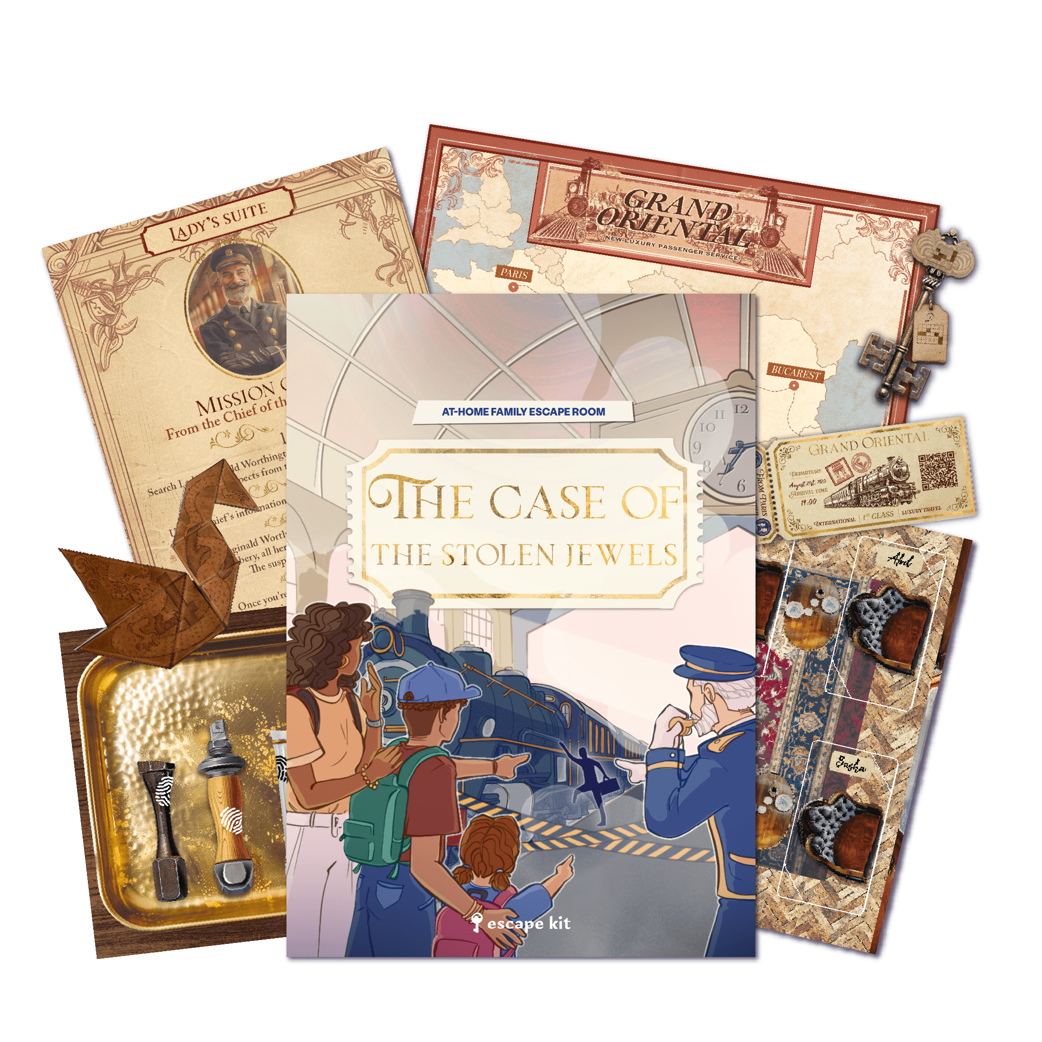 CONTENT - THE CASE OF THE STOLEN JEWELS-FAMILY ESCAPE ROOM