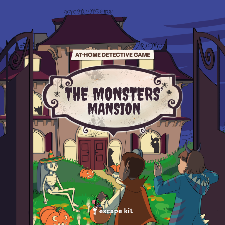 The Monsters' Mansion printable escape room kit