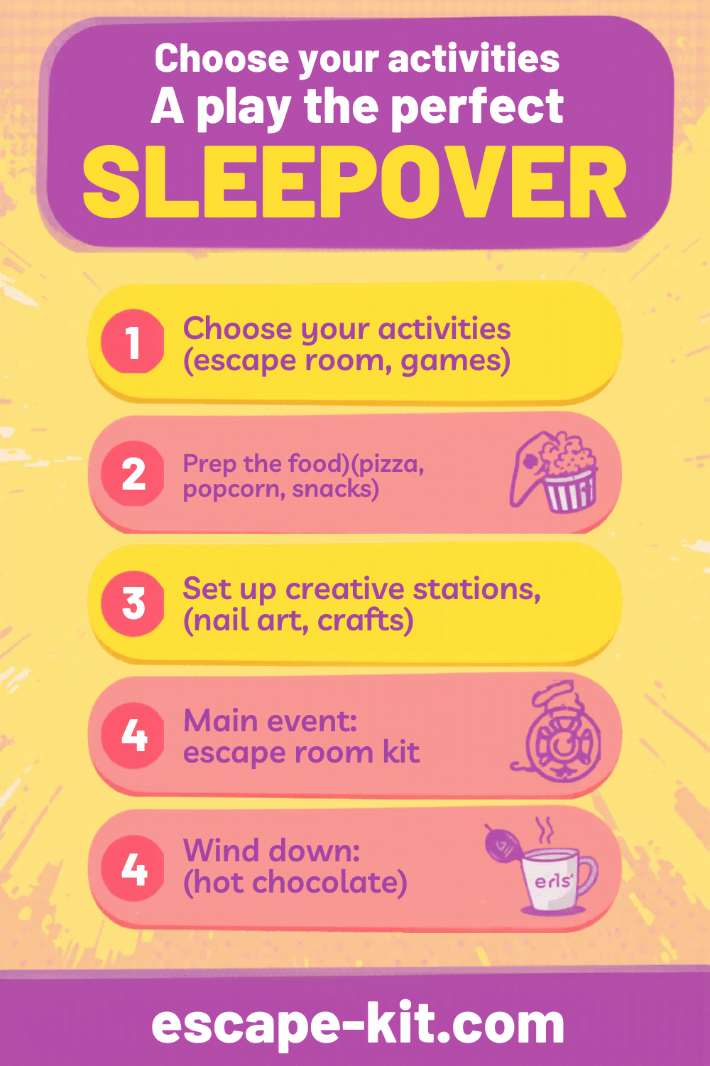 5 steps to plan the perfect sleepover — infographic
