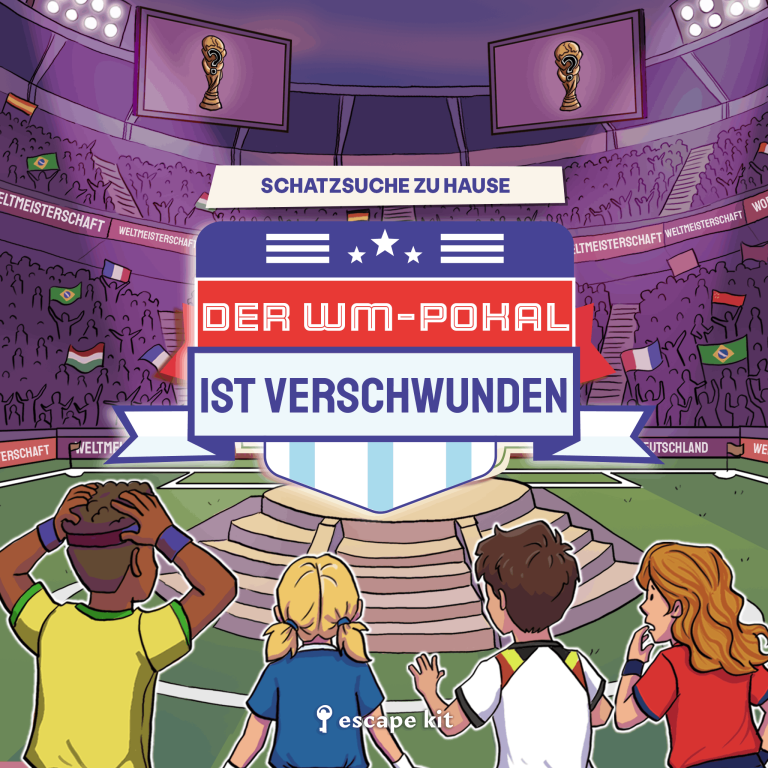 Der WM-Pokal ist verschwunden, Escape Room für Kinder